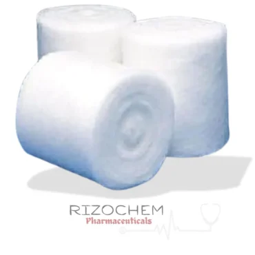 High-quality absorbent cotton wool for medical and personal use, ideal for wound care and hygiene.