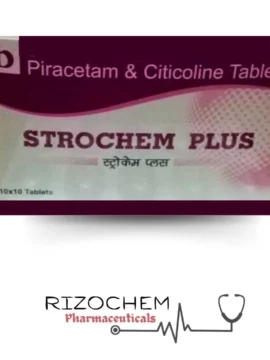 Strochem Plus - Piracetam 800mg and Citicoline 500mg Tablet by Rizochem Pharmaceuticals Wholesaler & Exporter