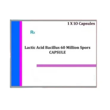 Lactic Acid Bacillus 60 Million – A probiotic supplement used to restore gut flora, improve digestion, and support gastrointestinal health. Available for export from Rizochem Pharmaceuticals.