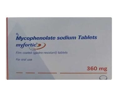 Mycophenoate Sodium Tablets 360mg by Rizochem pharmaceuticals