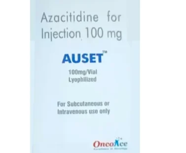 Azacitidine Injection 100mg Auset – used for treating myelodysplastic syndromes and certain cancers. Available through Rizochem Pharmaceuticals Wholesaler & Exporter.