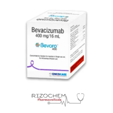 Bevacizumab 400mg/16ml Bevaro 400 - Anti-cancer injection for targeted therapy, available at Rizochem Pharmaceuticals.