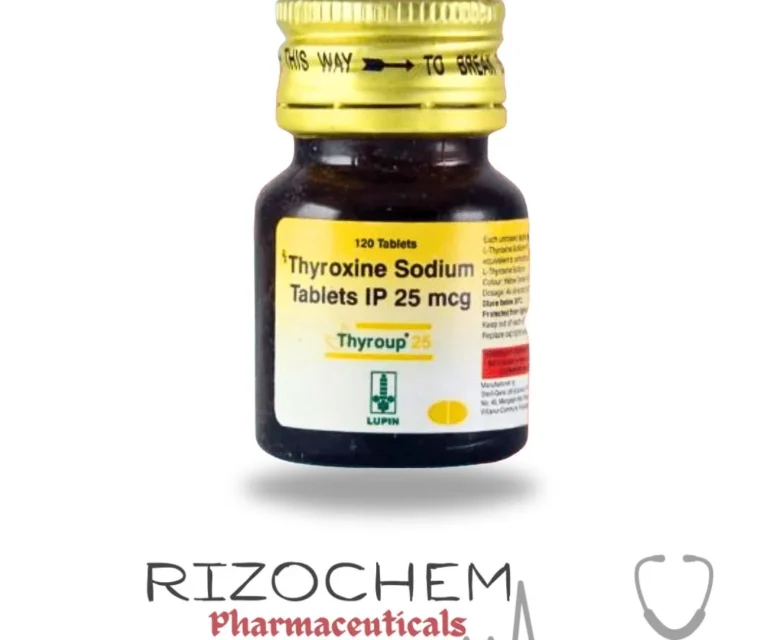 Thyroxine Sodium 25mcg Tablet - Quality Medication from Rizochem Pharmaceuticals.