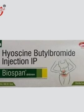 Hyoscine Butylbromide 10mg Biospan, a medication used for [Specify the medical condition or purpose.
