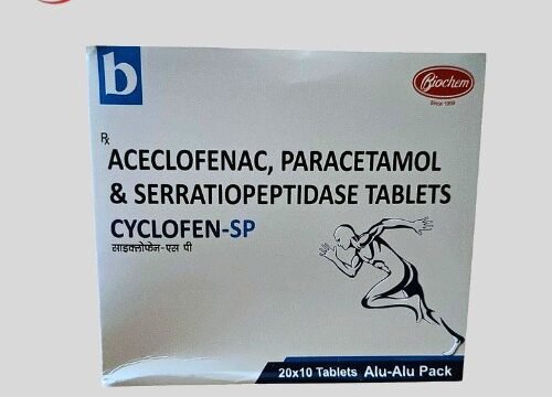 Aceclofenac Pcm Serratiopeptidase Cyclofen SP Tablet