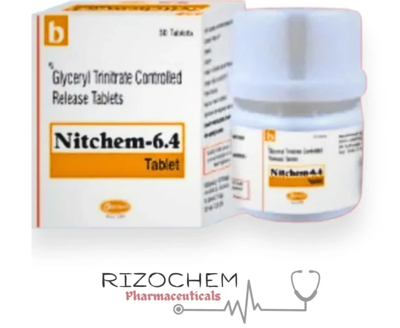 Pharmaceuticals Diluted Nitroglycerine 6.4 Mg Nitchem Tablet for heart conditions