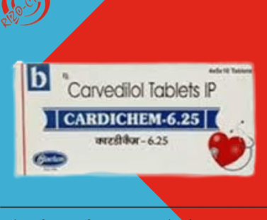 Carvedilol IP 6.25mg CARDICHEM