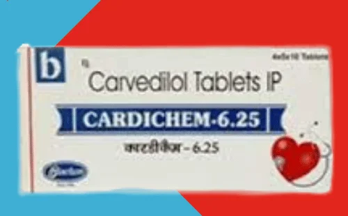 Carvedilol IP 6.25mg CARDICHEM