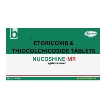 Etoricoxib Thiocolchicoside 60 mg NUCOSHINE by rizochem pharmaceuticals