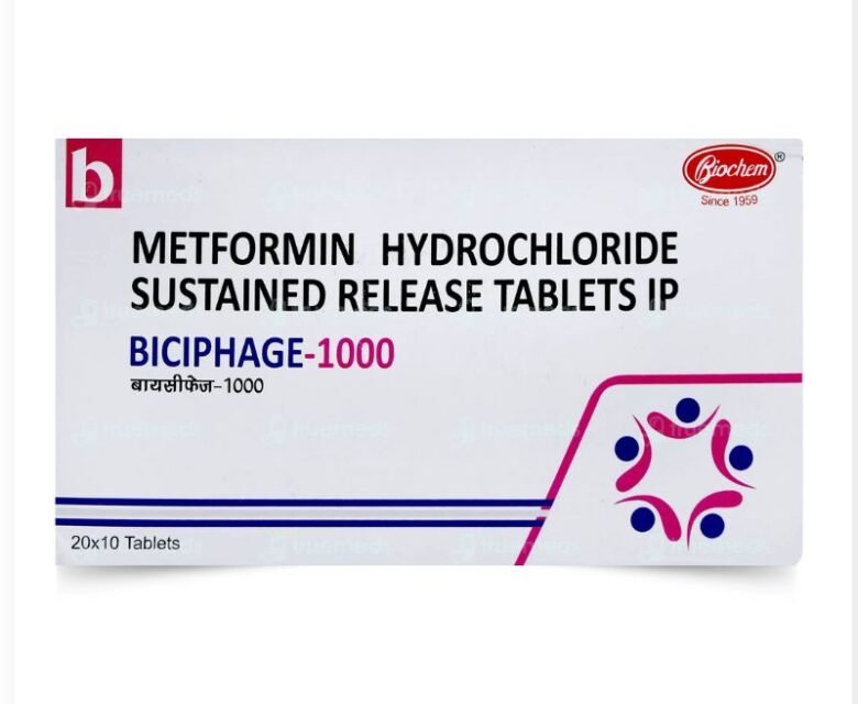 Metformin Hydrochloride BICIPHAGE 1000 SR by Rizochem pharmaceuticals