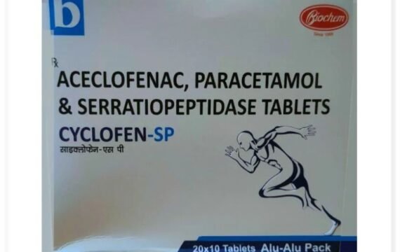 Aceclofenac Pcm Serratiopeptidase Cyclofen SP by Rizochem pharmaceuticals