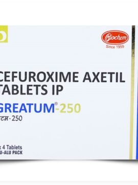 Cefuroxime Axetil IP 250Mg GREATUM by Rizochem Pharmaceutical