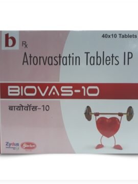 Atorvastatin IP 10Mg BIOVAS by Rizochem Pharmaceutical