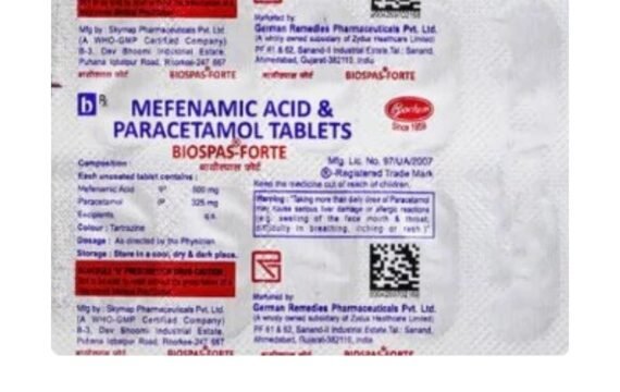 Mefenamic Acid Pcm Biospas Forte by Rizochem pharmaceuticals