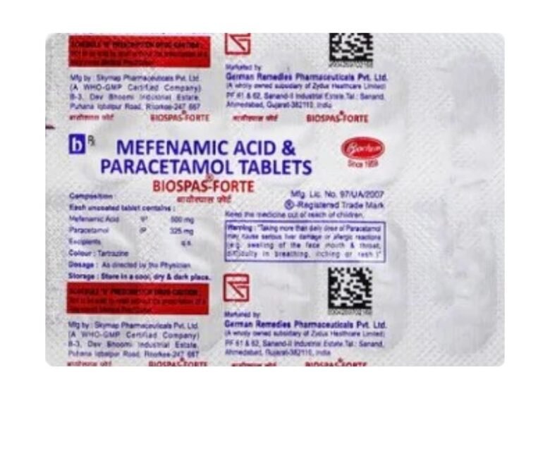 Mefenamic Acid Pcm Biospas Forte by Rizochem pharmaceuticals