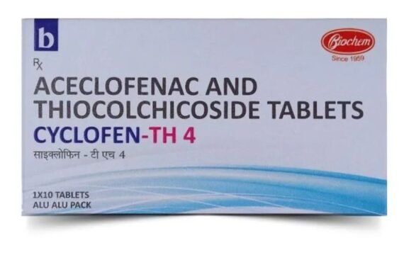Aceclofenac Thiocolchicoside Cyclofen Th4 by rizochem pharmaceuticals