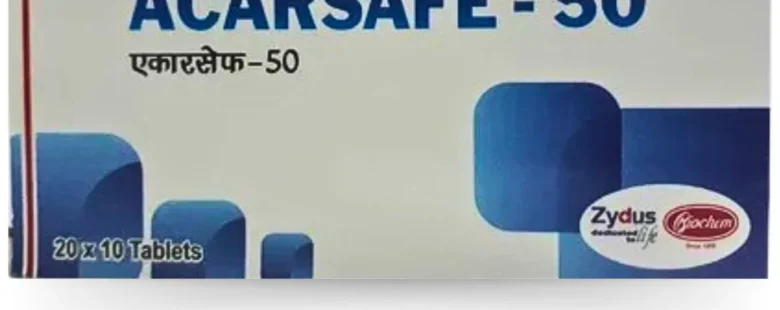 Acarbose IP 50mg Tab. ACARSAFE 50 - Quality Medication from Rizochem Pharmaceuticals.