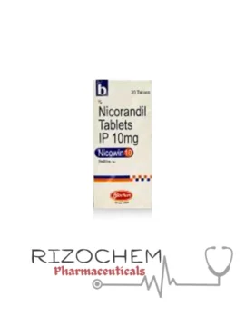 Nicorandil 10mg (20 tabs) NICOWIN 10 - Quality Medication from Rizochem Pharmaceuticals Wholesaler & Exporter.