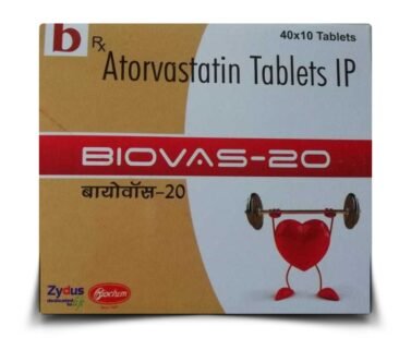 Atorvastatin IP 20Mg BIOVAS by Rizochem Pharmaceutical