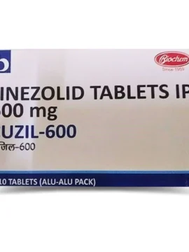 Linezolid IP 600mg CUZIL by Rizochem Pharmaceuticals - antibiotic treatment for bacterial infections like pneumonia and skin infections.