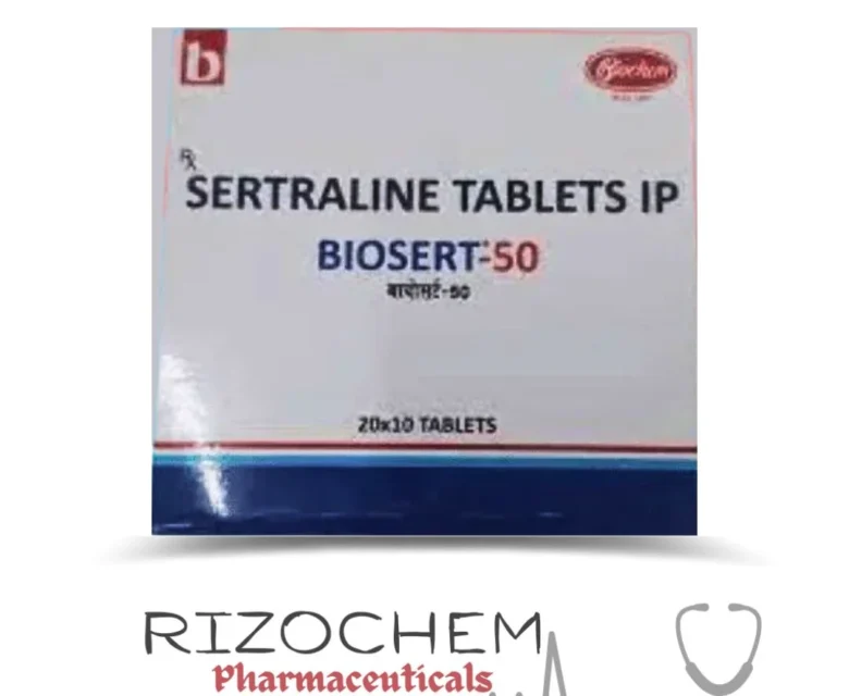 Sertraline Hydrochloride 50mg BIOSERT - Quality Medication from Rizochem Pharmaceuticals.