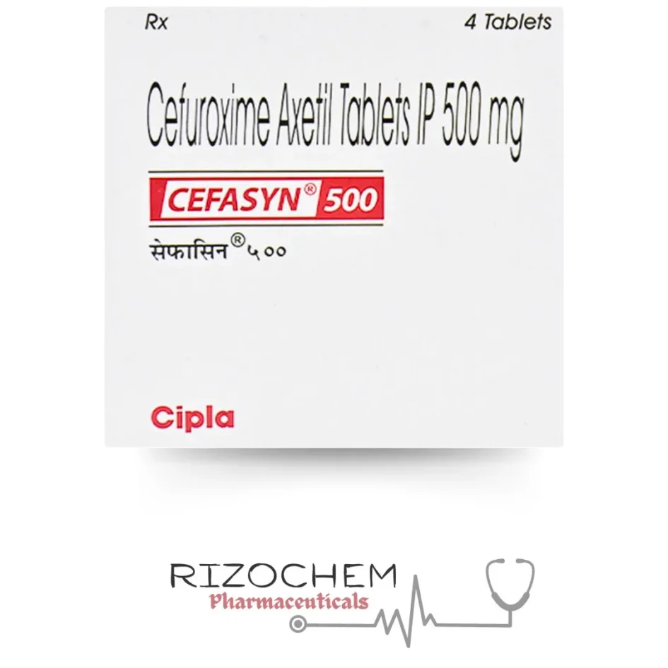 Image of Cefasyn 500mg Tablet, a high-quality pharmaceutical product for infection treatment.