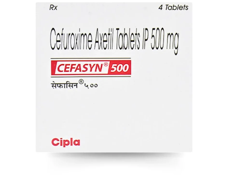 Image of Cefasyn 500mg Tablet, a high-quality pharmaceutical product for infection treatment.