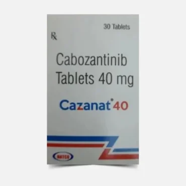 Cazanat 40 Tablet – Cabozantinib 40mg for advanced cancer treatment. Trusted quality by Rizochem Pharmaceuticals, a global pharmaceutical wholesaler and exporter.