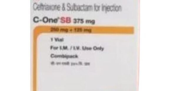 C One SB 250mg/125mg Injection by Rizochem Pharmaceuticals