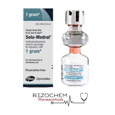 Rizochem Pharmaceuticals Wholesaler & Exporter Company - Solu-Medrol 1g Injection packaging