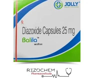 Diazoxide 25mg Capsule - Blood Pressure and Blood Sugar Management | Rizochem Pharmaceuticals Wholesaler & Exporter