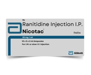 Ranitidine Nicotac 25mg Injection by rizochem pharmaceuticals