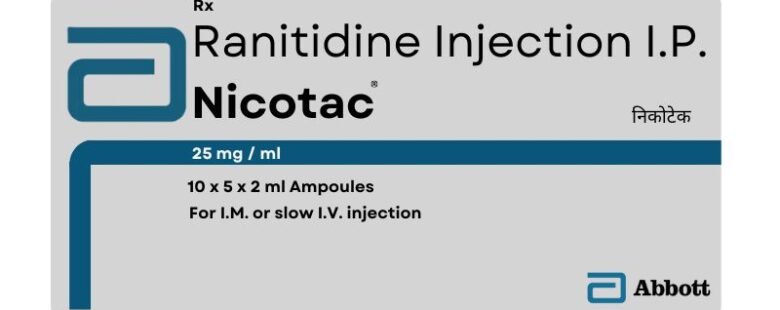 Ranitidine Nicotac 25mg Injection by rizochem pharmaceuticals