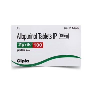 Zyrik Allopurinol 100mg Tablet by Rizochem Pharmaceuticals