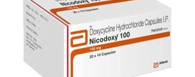 Doxycycline Nicodoxy 100 mg Capsule by Rizochem Pharmaceutical