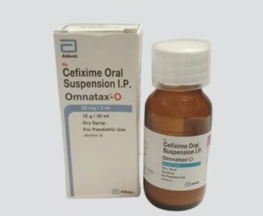 "Cefixime Omnatax-O 50mg" - An antibiotic medication in tablet form.