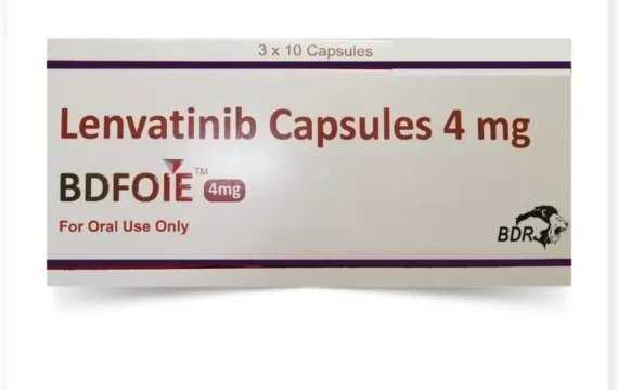 Bdfoie Lenvatinib 4mg Capsule - Effective treatment for certain cancers, featuring a sleek capsule design for easy ingestion.