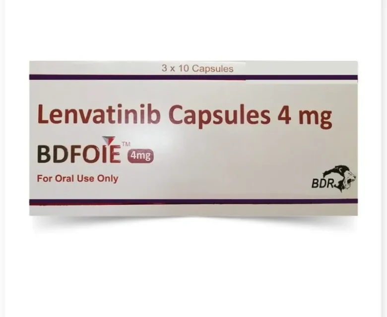 Bdfoie Lenvatinib 4mg Capsule - Effective treatment for certain cancers, featuring a sleek capsule design for easy ingestion.