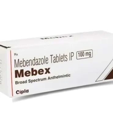 Mebex Mebendazole 100mg Tablet - Anthelmintic medication for treating parasitic worm infections. Provided by Rizochem Pharmaceuticals.