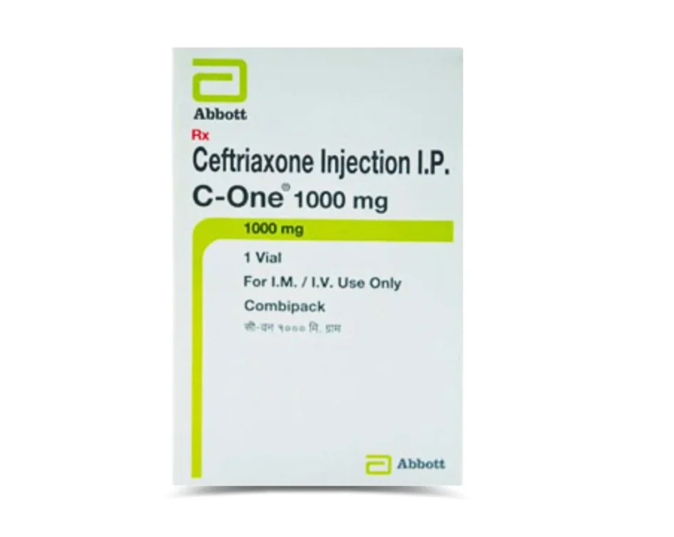 Ceftriaxone C One 1000mg Injection from Rizochem Pharmaceuticals, a leading wholesaler and exporter of quality pharmaceutical products.