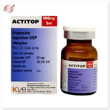 Actitop 100mg Injection - Chemotherapy medication used for cancer treatment by inhibiting cancer cell growth and division.