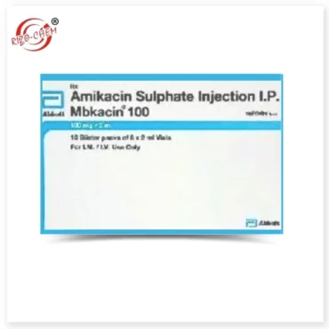 Amikacin Mbkacin 100mg Injection by Rizochem Pharmaceuuticals