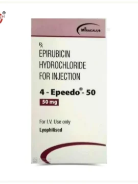 4-Eppedo Epirubicin 50mg Injection for cancer treatment by Rizochem Pharmaceuticals - quality oncology medication.