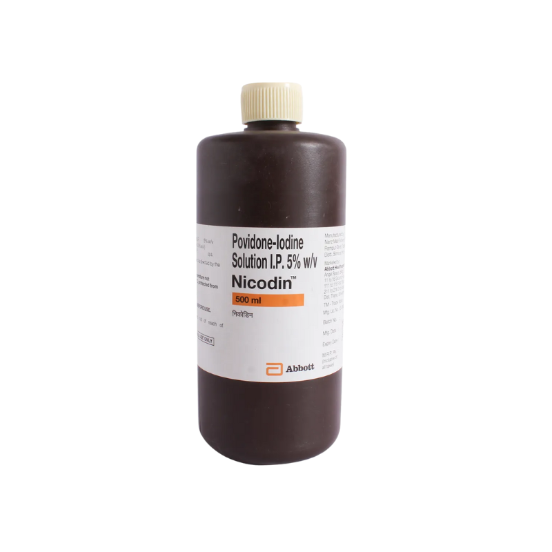 Nicodin 5% Solution 500ml By Rizochem Pharmaceuticals