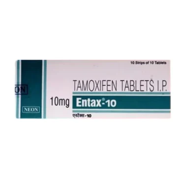 Entax Tamoxifen 10mg Tablet – A selective estrogen receptor modulator (SERM) used for the treatment and prevention of breast cancer. Available for export from Rizochem Pharmaceuticals.