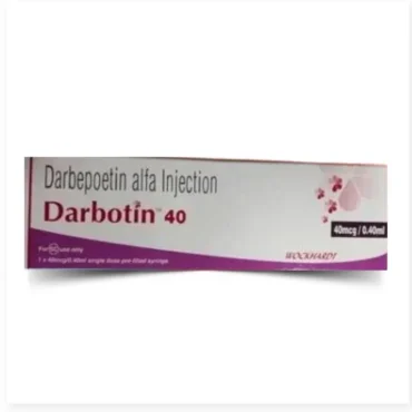 Darbotin 40mg Injection – A darbepoetin alfa injection used to treat anemia in patients with chronic kidney disease or undergoing chemotherapy. Available for export from Rizochem Pharmaceuticals.