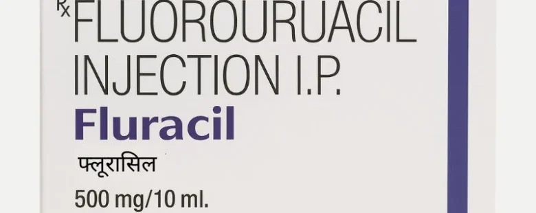 Fluracil 250mg Injection vial containing fluorouracil, an anticancer chemotherapy drug, offered by Rizochem Pharmaceuticals Wholesaler & Exporter.