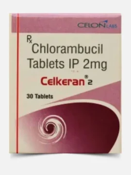 Celkeran 2mg Tablet (Chlorambucil) – Oncology medication for blood cancers like leukemia and lymphoma. Available for export from Rizochem Pharmaceuticals.