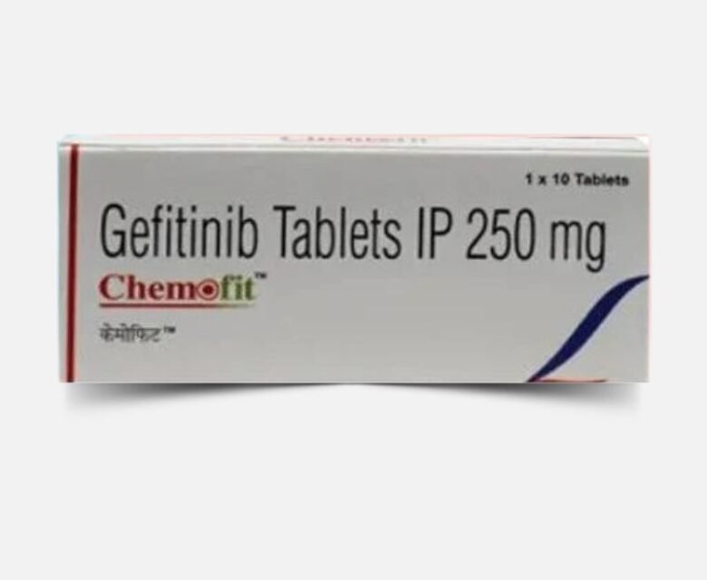 Chemofit Gefitinib 250mg Tablet – Targeted cancer therapy for non-small cell lung cancer (NSCLC). Available for export at Rizochem Pharmaceuticals Wholesaler & Exporter. WHO-GMP certified supplier.