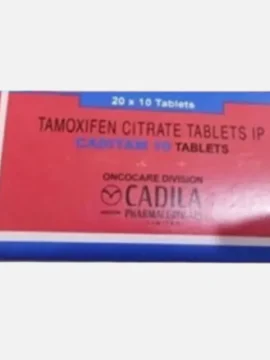 Caditam Tamoxifen 10mg Tablet – A hormone therapy medication used for treating breast cancer. Available for export from Rizochem Pharmaceuticals.